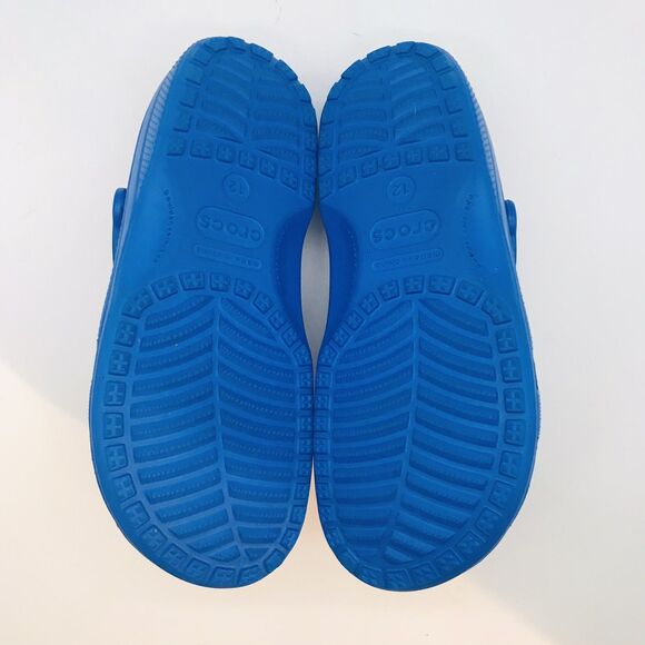 CROCS Classic Men's 12 Blue Clogs 10001 Adjustable Strap Mule Water Slide Sandal - Picture 8 of 11